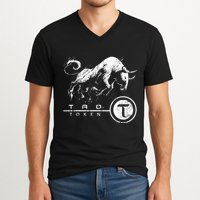 Tao Coin Bittensor Token In A Blockchain Crypto Bullrun V-Neck T-Shirt