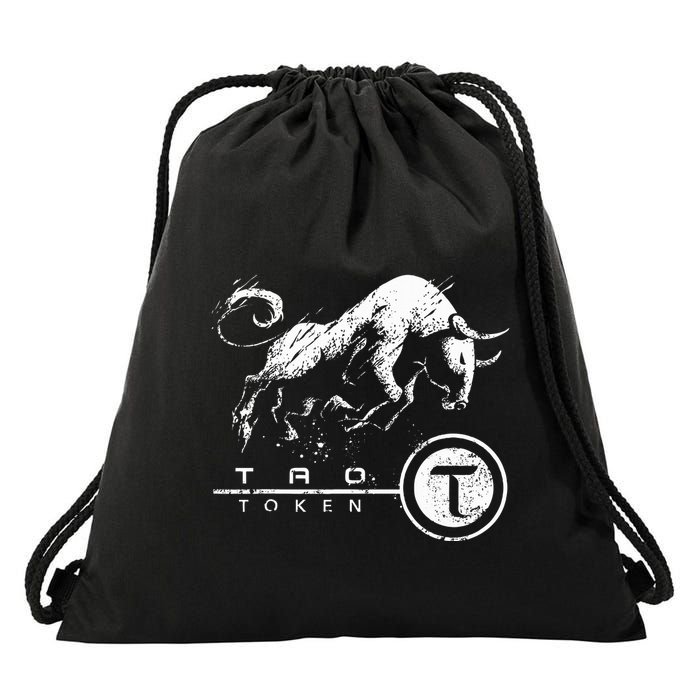Tao Coin Bittensor Token In A Blockchain Crypto Bullrun Drawstring Bag