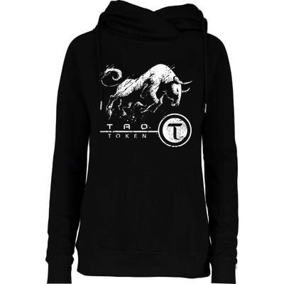 Tao Coin Bittensor Token In A Blockchain Crypto Bullrun Womens Funnel Neck Pullover Hood