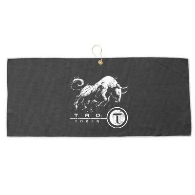 Tao Coin Bittensor Token In A Blockchain Crypto Bullrun Large Microfiber Waffle Golf Towel