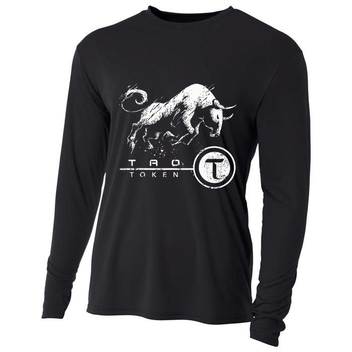 Tao Coin Bittensor Token In A Blockchain Crypto Bullrun Cooling Performance Long Sleeve Crew