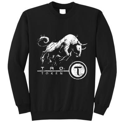Tao Coin Bittensor Token In A Blockchain Crypto Bullrun Tall Sweatshirt