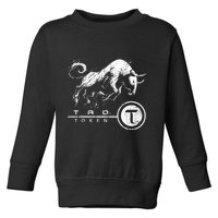 Tao Coin Bittensor Token In A Blockchain Crypto Bullrun Toddler Sweatshirt