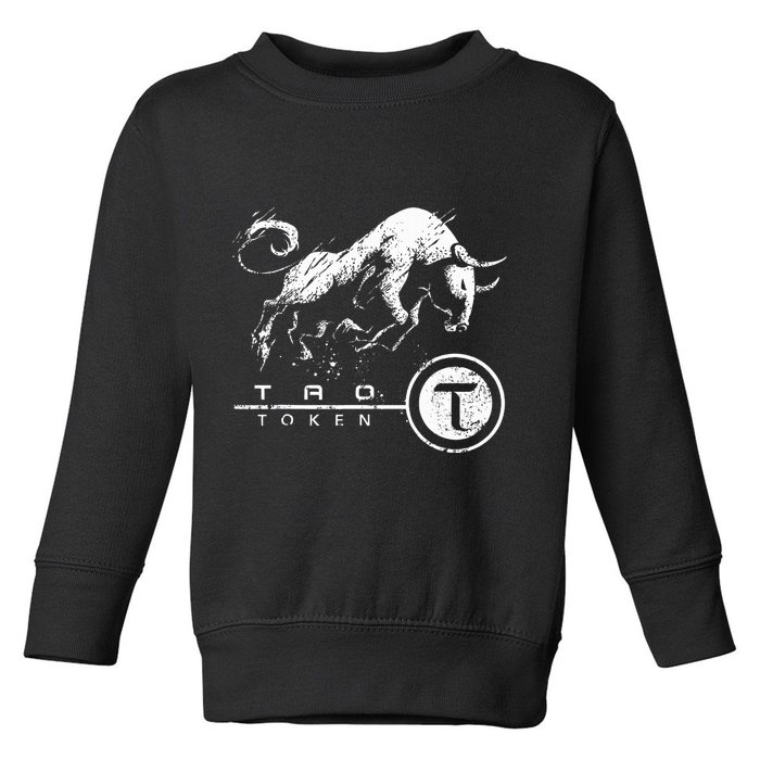 Tao Coin Bittensor Token In A Blockchain Crypto Bullrun Toddler Sweatshirt
