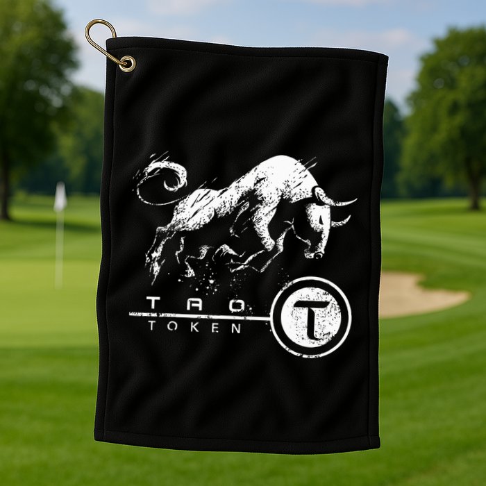 Tao Coin Bittensor Token In A Blockchain Crypto Bullrun Golf Towel