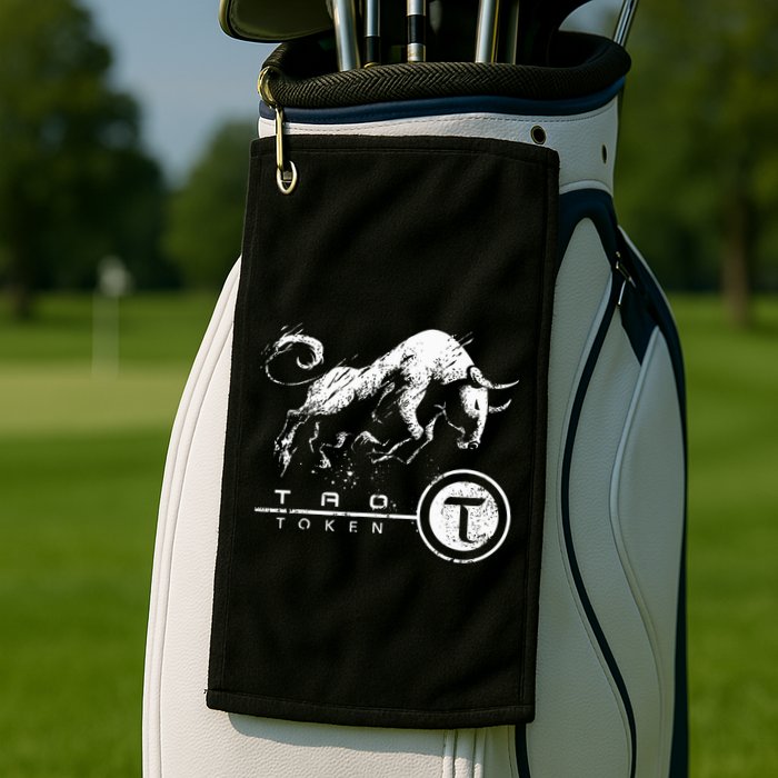 Tao Coin Bittensor Token In A Blockchain Crypto Bullrun Golf Towel