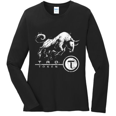 Tao Coin Bittensor Token In A Blockchain Crypto Bullrun Ladies Long Sleeve Shirt