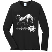 Tao Coin Bittensor Token In A Blockchain Crypto Bullrun Ladies Long Sleeve Shirt