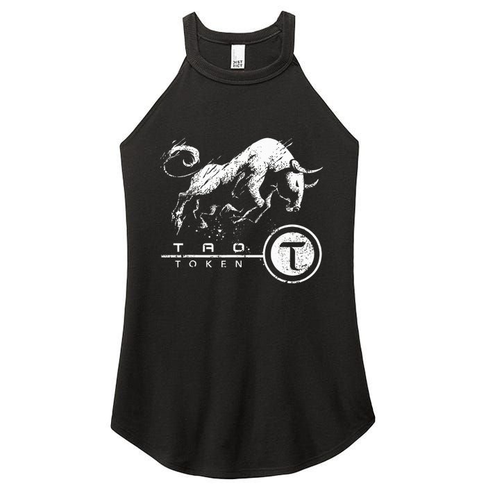 Tao Coin Bittensor Token In A Blockchain Crypto Bullrun Women's Perfect Tri Rocker Tank