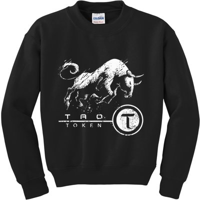 Tao Coin Bittensor Token In A Blockchain Crypto Bullrun Kids Sweatshirt