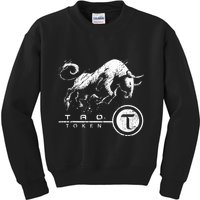 Tao Coin Bittensor Token In A Blockchain Crypto Bullrun Kids Sweatshirt