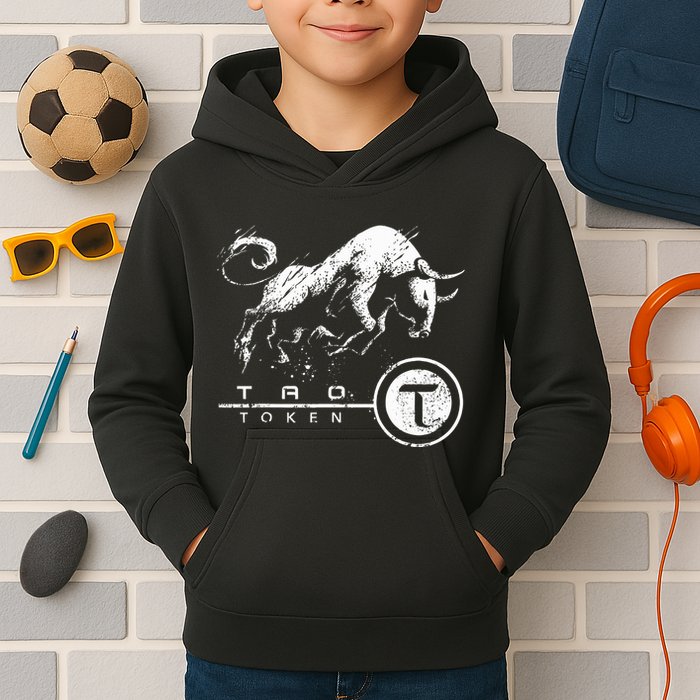 Tao Coin Bittensor Token In A Blockchain Crypto Bullrun Kids Hoodie