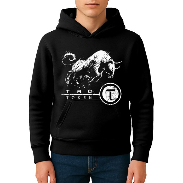 Tao Coin Bittensor Token In A Blockchain Crypto Bullrun Kids Hoodie