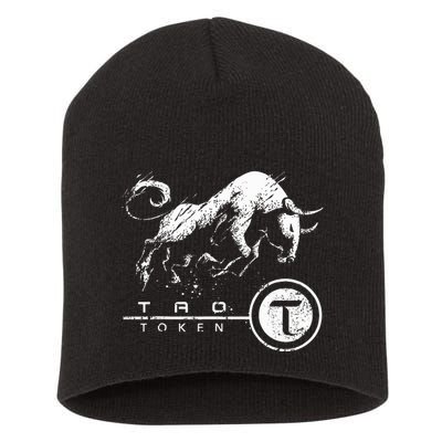 Tao Coin Bittensor Token In A Blockchain Crypto Bullrun Short Acrylic Beanie