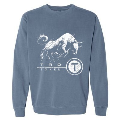 Tao Coin Bittensor Token In A Blockchain Crypto Bullrun Garment-Dyed Sweatshirt