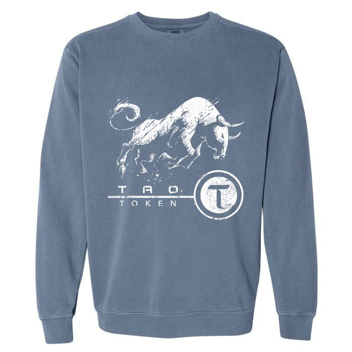 Tao Coin Bittensor Token In A Blockchain Crypto Bullrun Garment-Dyed Sweatshirt
