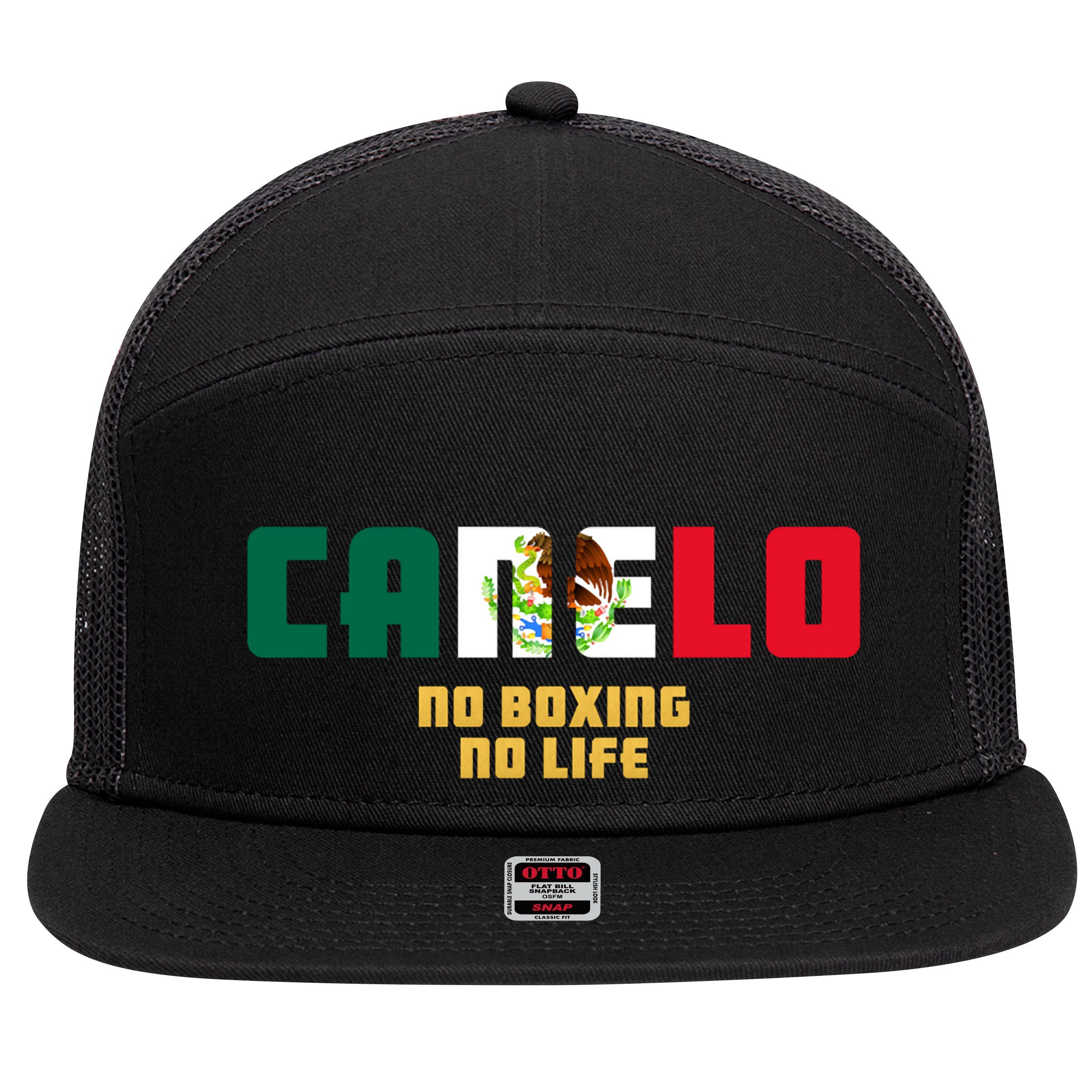 Team Canelo Boxing Alvarez Mexico Fight 7 Panel Mesh Trucker Snapback Hat