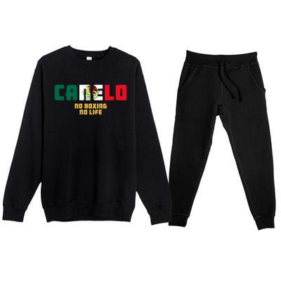 Team Canelo Boxing Alvarez Mexico Fight Premium Crewneck Sweatsuit Set