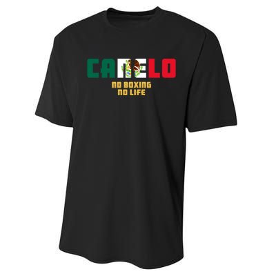 Team Canelo Boxing Alvarez Mexico Fight Performance Sprint T-Shirt