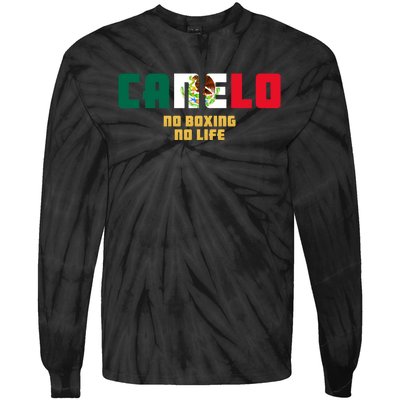 Team Canelo Boxing Alvarez Mexico Fight Tie-Dye Long Sleeve Shirt