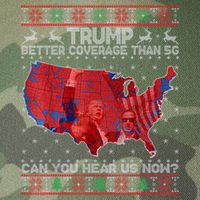 Trump Christmas Better Coverage Than 5g Can You Hear Us Now Legacy Tie Dye Trucker Hat