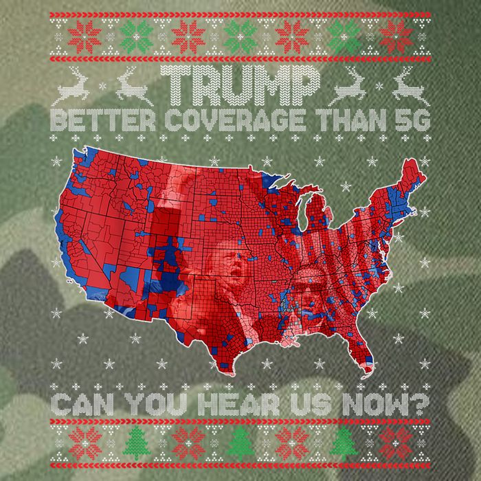 Trump Christmas Better Coverage Than 5g Can You Hear Us Now Legacy Tie Dye Trucker Hat