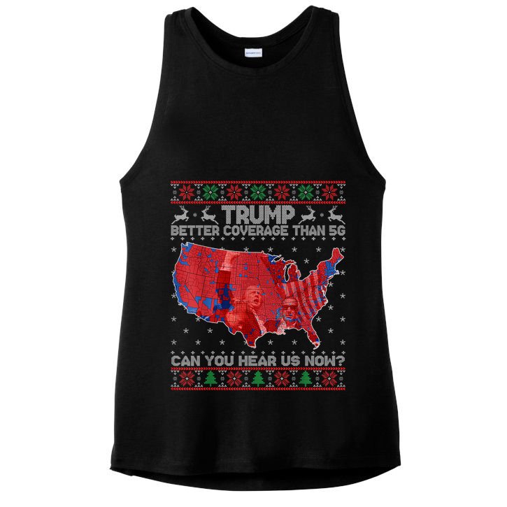 Trump Christmas Better Coverage Than 5g Can You Hear Us Now Ladies PosiCharge Tri-Blend Wicking Tank