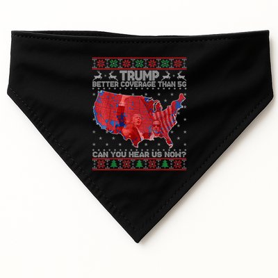 Trump Christmas Better Coverage Than 5g Can You Hear Us Now USA-Made Doggie Bandana