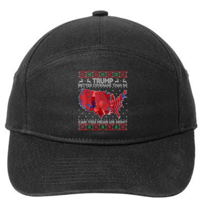Trump Christmas Better Coverage Than 5g Can You Hear Us Now 7-Panel Snapback Hat