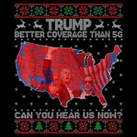 Trump Christmas Better Coverage Than 5g Can You Hear Us Now 7-Panel Snapback Hat