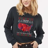 Trump Christmas Better Coverage Than 5g Can You Hear Us Now Cropped Pullover Crew