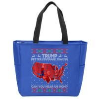 Trump Christmas Better Coverage Than 5g Can You Hear Us Now Zip Tote Bag