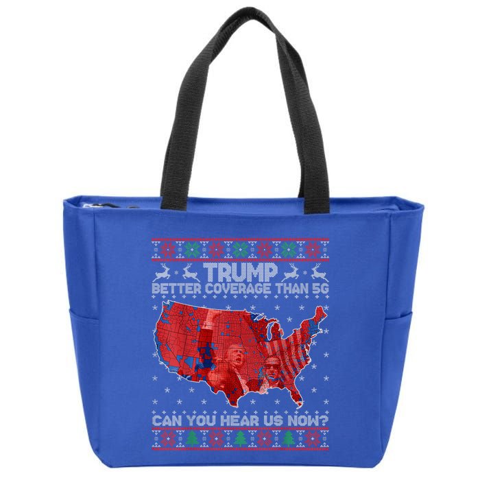 Trump Christmas Better Coverage Than 5g Can You Hear Us Now Zip Tote Bag