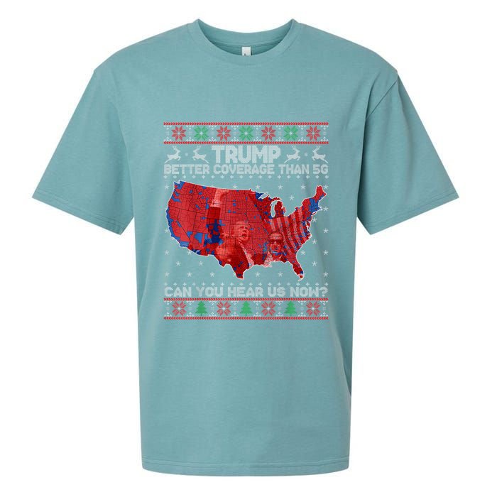 Trump Christmas Better Coverage Than 5g Can You Hear Us Now Sueded Cloud Jersey T-Shirt