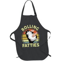 Tuxedo Cat Breed Rolling Fatties Funny Mom Dad Kitten Retro Apron