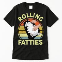 Tuxedo Cat Breed Rolling Fatties Funny Mom Dad Kitten Retro Tall T-Shirt