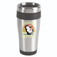 Tuxedo Cat Breed Rolling Fatties Funny Mom Dad Kitten Retro 16oz Travel Tumbler