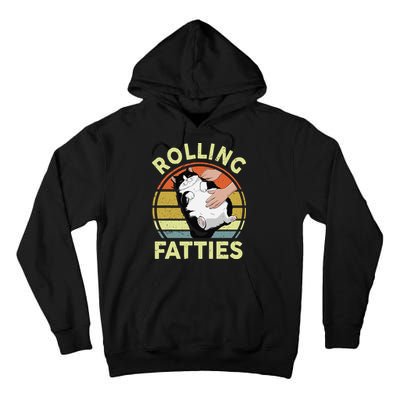 Tuxedo Cat Breed Rolling Fatties Funny Mom Dad Kitten Retro Tall Hoodie