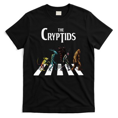 The Cryptids Bigfoot Mothman Wendigo Chupacabra Creatures T-Shirt