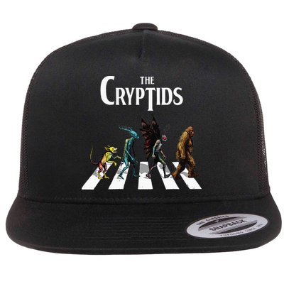 The Cryptids Bigfoot Mothman Wendigo Chupacabra Creatures Flat Bill Trucker Hat