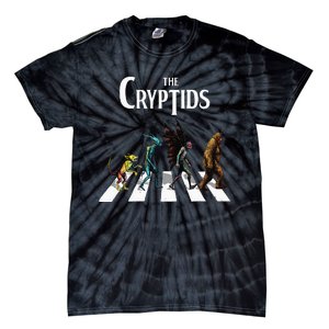 The Cryptids Bigfoot Mothman Wendigo Chupacabra Creatures Tie-Dye T-Shirt