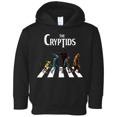The Cryptids Bigfoot Mothman Wendigo Chupacabra Creatures Toddler Hoodie