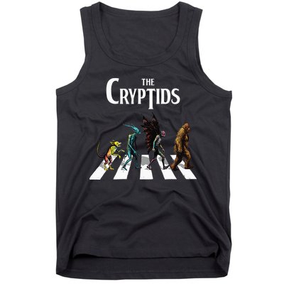 The Cryptids Bigfoot Mothman Wendigo Chupacabra Creatures Tank Top