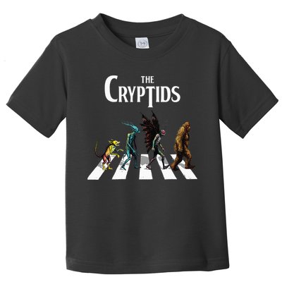 The Cryptids Bigfoot Mothman Wendigo Chupacabra Creatures Toddler T-Shirt