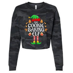 The Cookie Baking Elf Xmas Matching Christmas Family Pajama  Cropped Pullover Crew