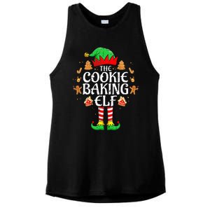 The Cookie Baking Elf Xmas Matching Christmas Family Pajama  Ladies PosiCharge Tri-Blend Wicking Tank