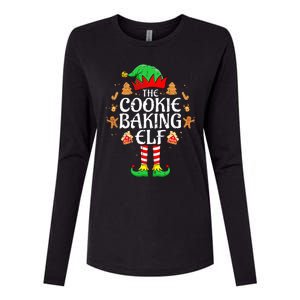 The Cookie Baking Elf Xmas Matching Christmas Family Pajama  Womens Cotton Relaxed Long Sleeve T-Shirt