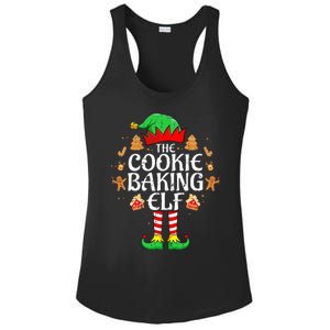 The Cookie Baking Elf Xmas Matching Christmas Family Pajama  Ladies PosiCharge Competitor Racerback Tank