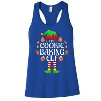 The Cookie Baking Elf Xmas Matching Christmas Family Pajama  Women's Racerback Tank