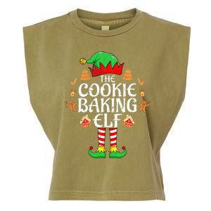 The Cookie Baking Elf Xmas Matching Christmas Family Pajama  Garment-Dyed Women's Muscle Tee